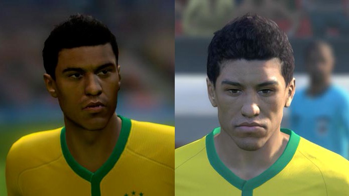 O ex-Corinthians Paulinho ficou um pouco melhor em PES 2014 (Foto: Reprodução/Murilo Molina)