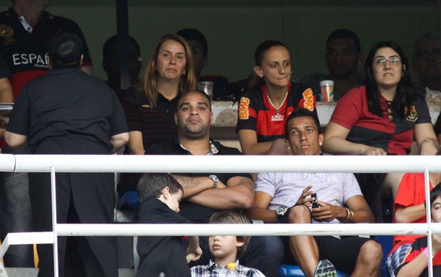 Adriano e Patricia Amorim Flamengo x Botafogo (Foto: Luciano Belford / Futura Press)