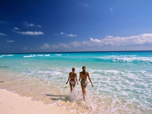 Turistas em Cancun, no México (Foto: Stephane Frances/Only World/Only France)