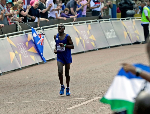 Tsepo Ramonene maratona Olimpíadas 2012 (Foto: AP)