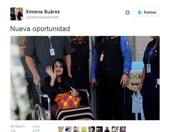 ximena suárez, vítima do acidente da chapecoense (Foto: Reprodução Twitter)