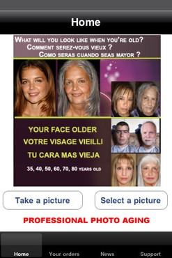 screenshot de Envelhecimento Facial