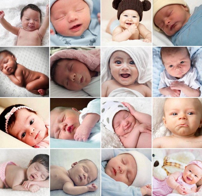 Nas redes sociais, Deborah Secco postou foto com o rosto de város bebês (Foto: Arquivo pessoal)
