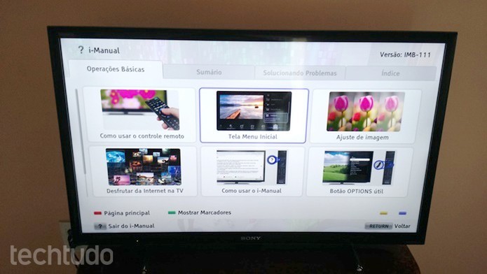 Veja no manual como desativar o sensor liga-desliga da smart TV (Foto: Barbara MannaraTechTudo)