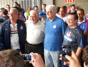 Antônio Tillemont, Jaques Wagner, Fernando Schmidt e Rui Cordeiro; Bahia (Foto: Raphael Carneiro)