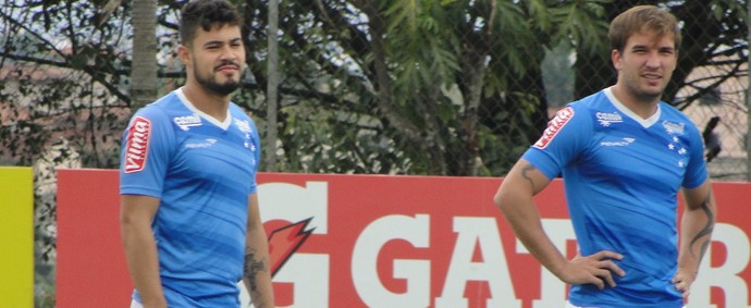 Em recuperação, Vinícius Araújo e Willian Faria fizeram treino à parte (Foto: Tayrane Corrêa)