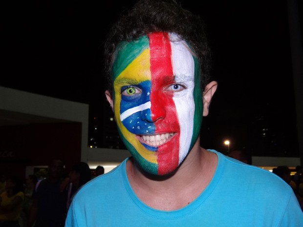 Torcida no Parque Dona Lindu (Foto: Luna Markman / G1)