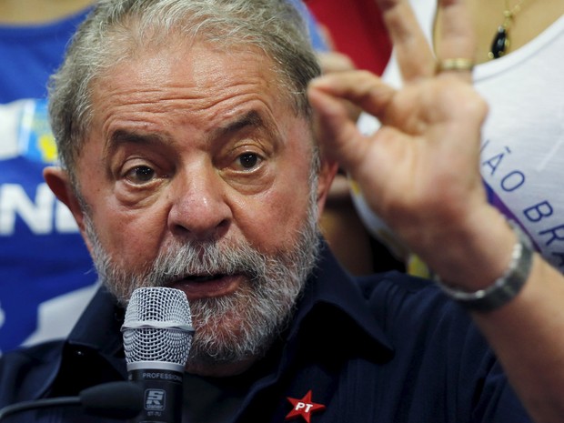 O ex-presidente Luiz Inácio Lula da Silva fala durante coletiva de imprensa na sede do Partido dos Trabalhadores (PT) em São Paulo (Foto: Paulo Whitaker/Reuters) O ex-presidente Luiz Inácio Lula da Silva fala durante coletiva de imprensa na sede do Partido dos Trabalhadores (PT) em São Paulo (Foto: Paulo Whitaker/Reuters)