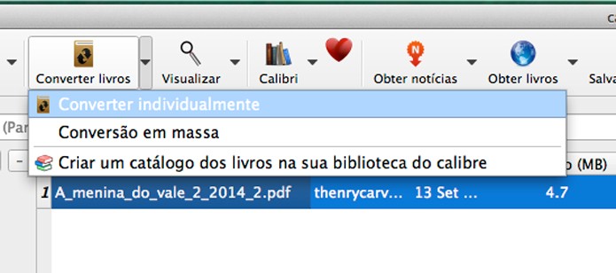 Conversão do arquivo (Foto: Reprodução/André Sugai)