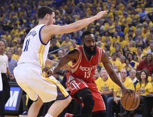 Warriors x Rockets James Harden finais do oeste nba (Foto: Reuters)