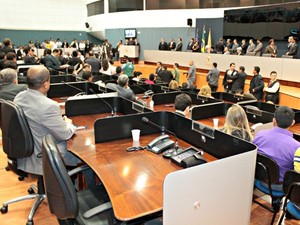 Eleição da mesa diretora da Câmara Municipal de Manaus (Foto: Adneison Severiano G1/AM)