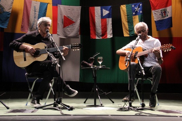Show de Gilberto Gil e Caetano Veloso (Foto: Wallace Barbosa/AgNews)
