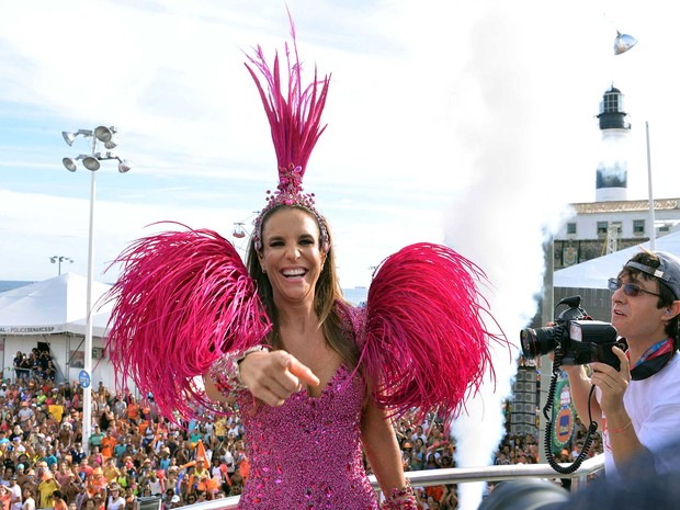 Ivete Sangalo no carnaval de Salvador (Foto: Elias Dantas/Ag. Haack)