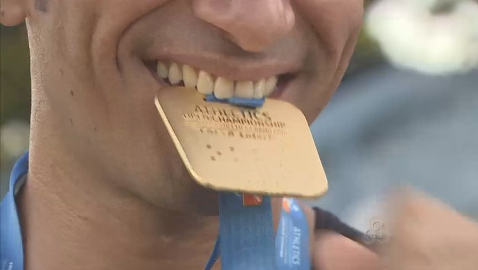 Medalha de ouro rondoniense do Open Championship (Foto: Reprodução/TV Rondônia)