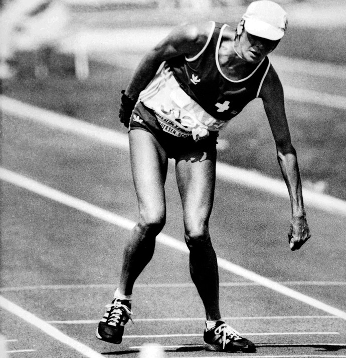 Atletismo Gabriela Andersen olimpíada 1984 (Foto: Agência AP)