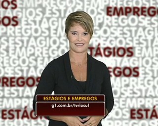 Marilene Soares apresenta o Estágios e Empregos dessa semana (Foto: RJTV 1ª Edição)