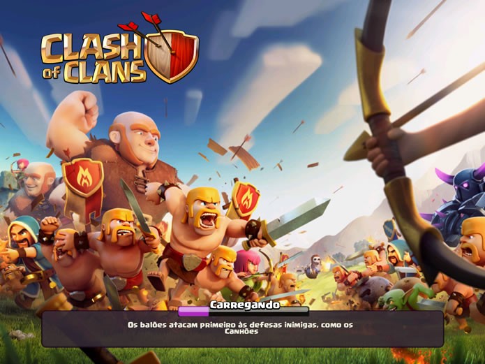 Mesmo com um modo de campanha individual, Clash of Clans só funcionará se o gadget estiver conectado com a internet (Foto: Reprodução/Daniel Ribeiro)