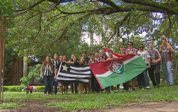 Torcida Botafogo x Fluminense (Foto: Reprodução/TV Globo) Torcida Botafogo x Fluminense (Foto: Reprodução/TV Globo)