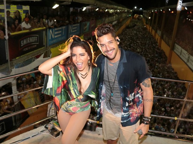 Anitta e Felipe Pezzoni, da Banda Eva (Foto: Fred Pontes / Divulgação)