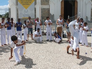 Roda de capoeira em Petrolina (Foto: Magda Lomeu/GloboEsporte.com)