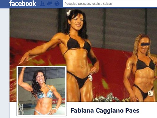 Fabiana Caggiano era campeã de fisiculturismo (Foto: Reprodução/Facebook)