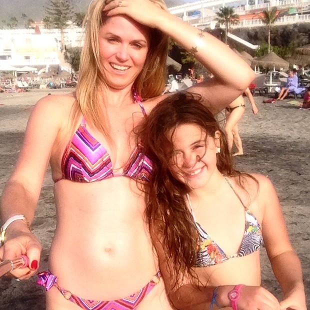 Susana Werner e a filha, Giulia, na Espanha (Foto: Reprodução/Instagram)