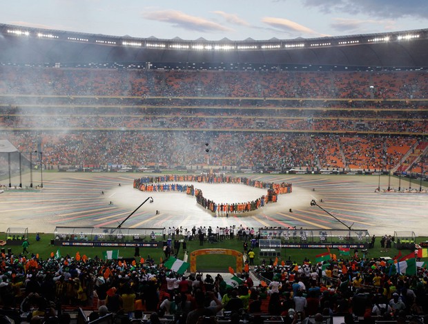 Cerimonia Abertura Copa Africana de Nações, Nigéria x Burkina Faso (Foto: AP)