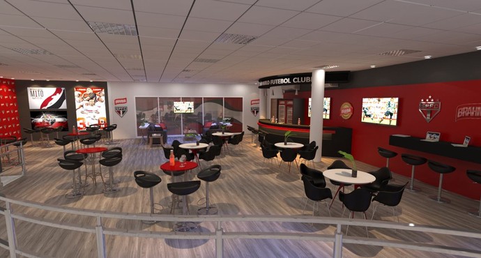 Lounge bar do estádio do Morumbi terá internet fixa e wi-fi para facilitar a vida dos jornalistas (Foto: GloboEsporte.com)