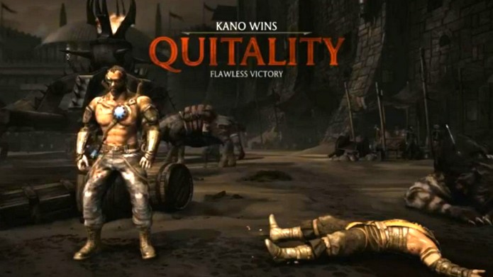 Basta sair no meio de uma luta online para que seu personagem receba um Quitality (Foto: Reprodução/IGN)