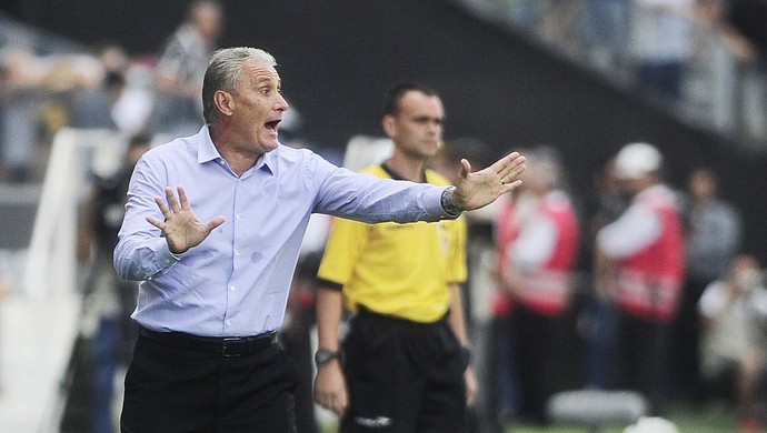 Tite Corinthians x São Paulo (Foto: Marcos Ribolli)