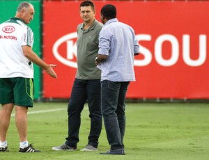 Felipão e Cesar Sampaio do Palmeiras (Foto: Ale Cabral / Futura Press / Agência Estado)