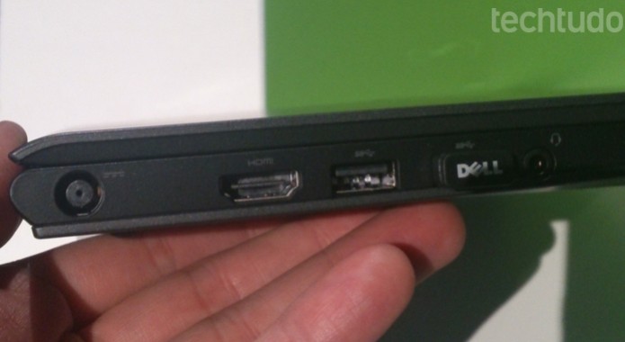 Chromebook, da Dell, é leve e tem espessura de apenas uma polegada (Foto: Fabrício Vitorino/TechTudo)