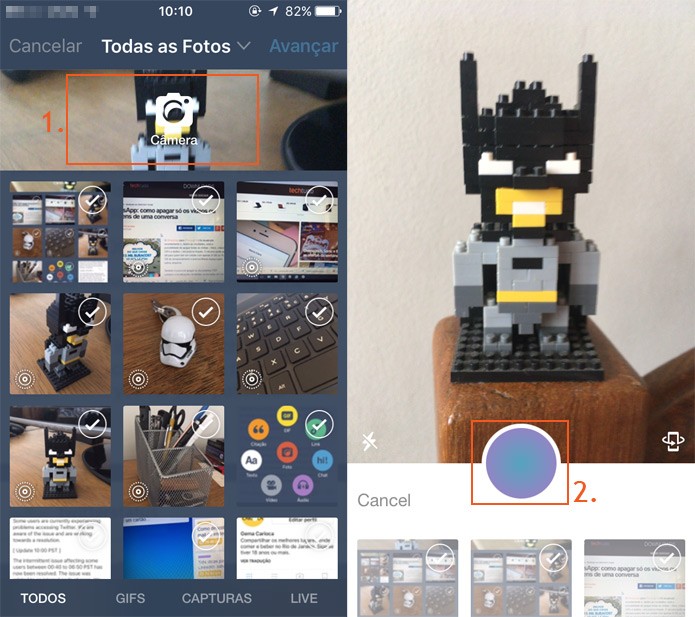 Você precisará tirar uma foto com o app (Foto: Reprodução)