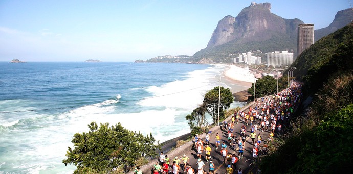 corrida Meia Maratona Rio de Janeiro (Foto: Marcos Tristão / Agência O Globo)