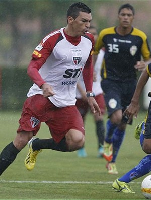 Lucio jogo treino São Paulo x Barueri (Foto: Rubens Chiri / saopaulofc.net)