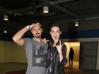 Paulinho Vilhena e Thaila Ayala curtem show do Kiss
