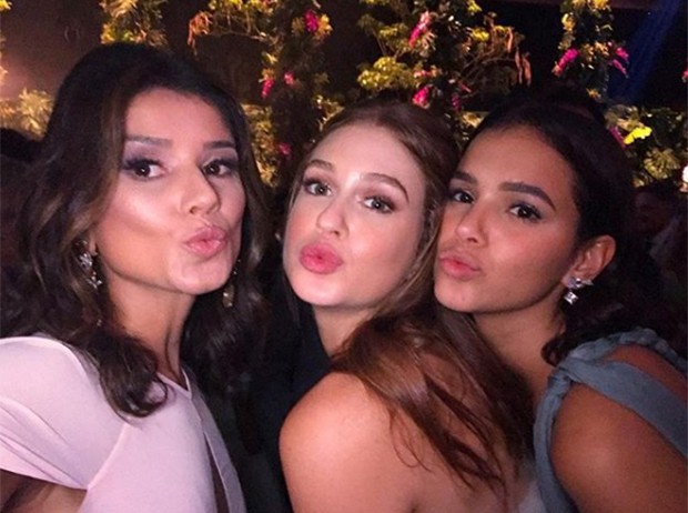 Paula Fernandes, Marina Ruy Barbosa e Bruna Marquezine (Foto: Reprodução/ Instagram)