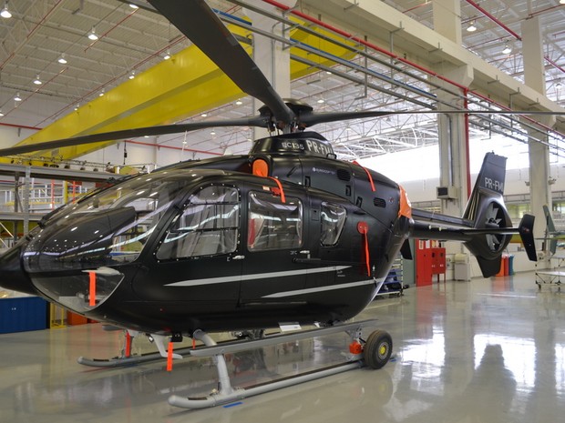 Já foram fabricados 600 helicópteros no Brasil (Foto: Samantha Silva / G1)