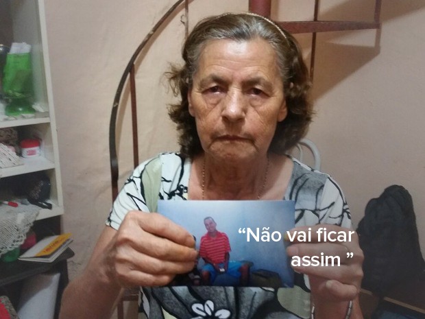 'Não vai ficar assim não', diz mãe de vigilante que levou tiro na cabeça (Foto: Tatiana Santiago/G1)