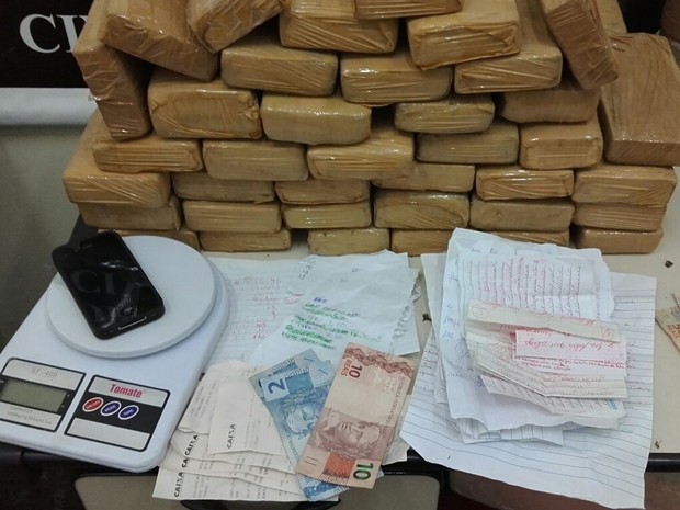 Tabletes de maconha foram encontradas em duas casas (Foto: Divulgação/ Dise Itapetininga)