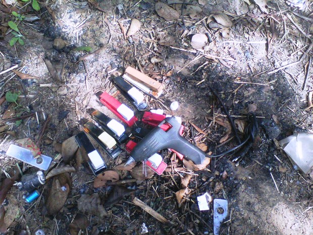 Segundo a Guarda Municipal, os objetos são provenientes de furtos em duas escolas da cidade (Foto: Guarda Civil Municipal de Iperó)