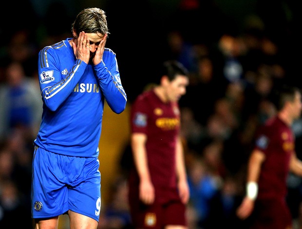 Fernando Torres na partida do Chelsea contra o Manchester City (Foto: Getty Images)