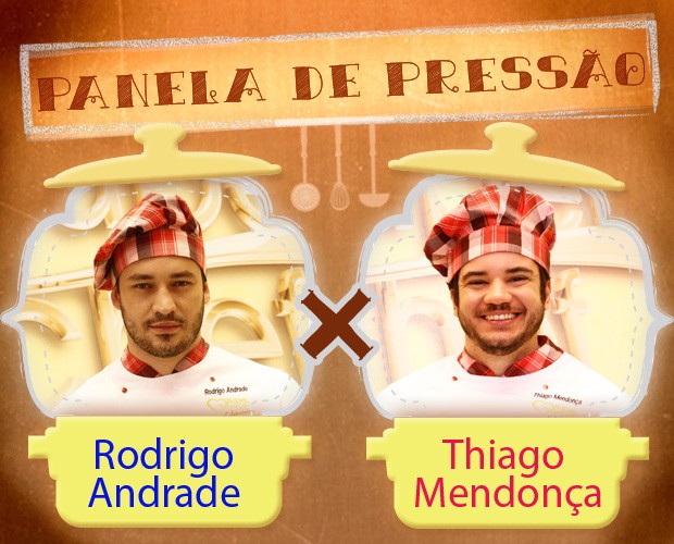 Rodrigo Andrade e Thiago Mendonça vão para a Panela de Pressão (Foto: Mais Você/TV Globo)