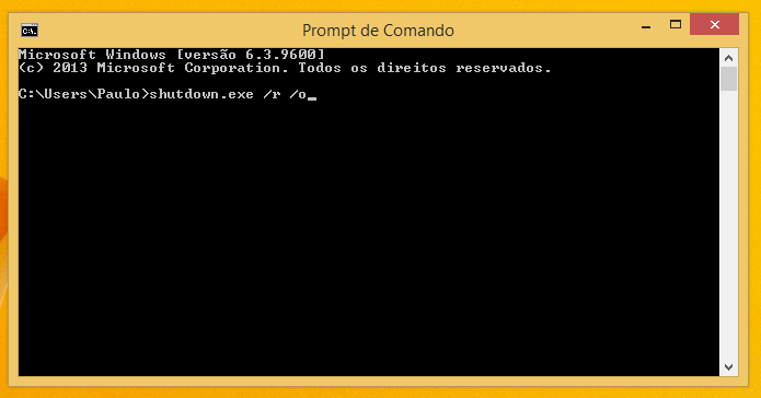 Insira o comando e dê Enter (Foto: Reprodução/Paulo Alves)