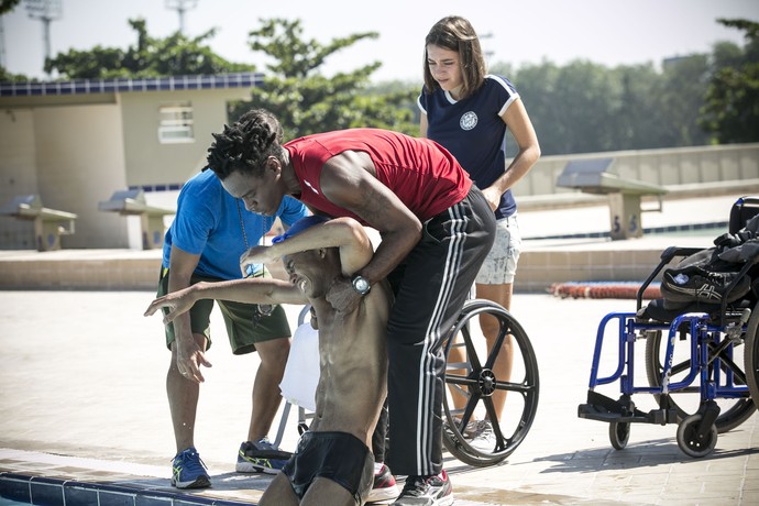 Wesley se frustra com dificuldade de se adaptar aos esportes paralimpicos (Foto: Raphael Dias / Gshow)