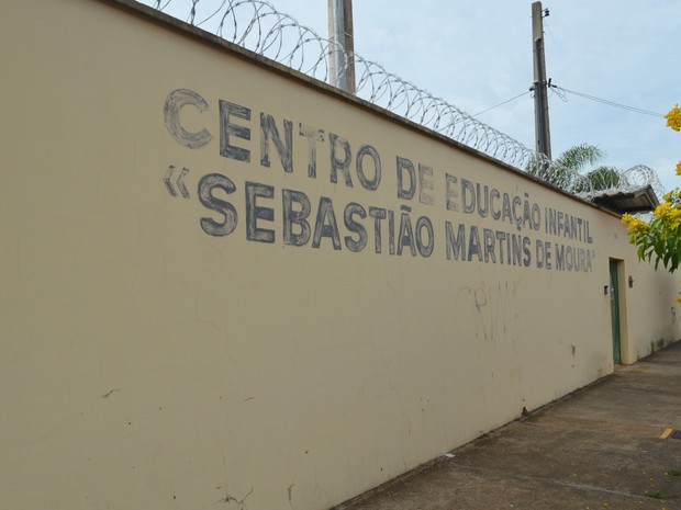 Centro de Educação Infantil Sebastião Martins de Moura, no bairro Vila Albertina, zona norte de Ribeirão Preto (Foto: Gustavo Tonetto/G1)