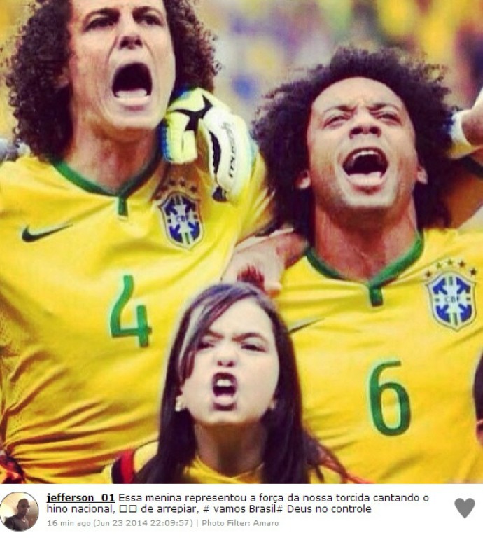 david luiz marcelo garota hino (Foto: Reprodução / Instagram) david luiz marcelo garota hino (Foto: Reprodução / Instagram)