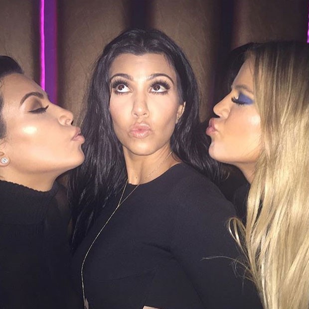Kim, Kourtney e Khloé Kardashian (Foto: Reprodução/Instagram)