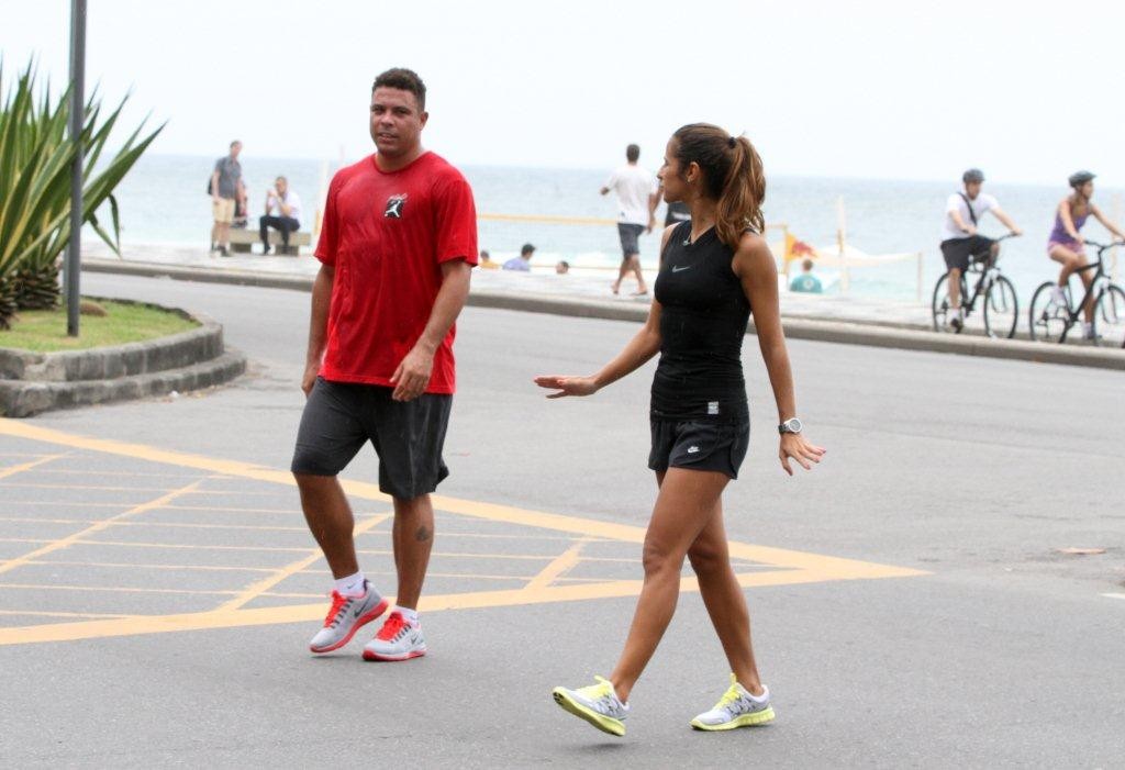 Ronaldo e Paula Morais (Foto: André Freitas / AG. news)