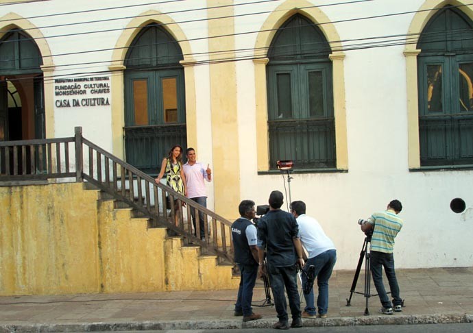 Programão passeio pelos ambientes da Casa da Cultura do Piauí (Foto: Gshow/Rede Clube)